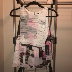 Black Tape - Abstract Hatch Print Tank